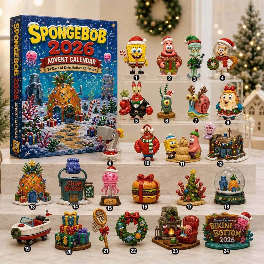SpongeBob SquarePants 2026 Advent Calendar Christmas Gifts For Friends - Merchluma