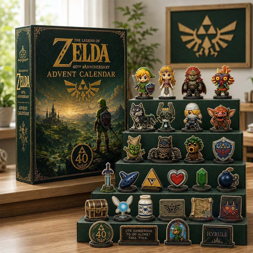 The Legend Of Zelda 40th Anniversary Advent Calendar 2026 Christmas Gift For Gamers - Merchluma