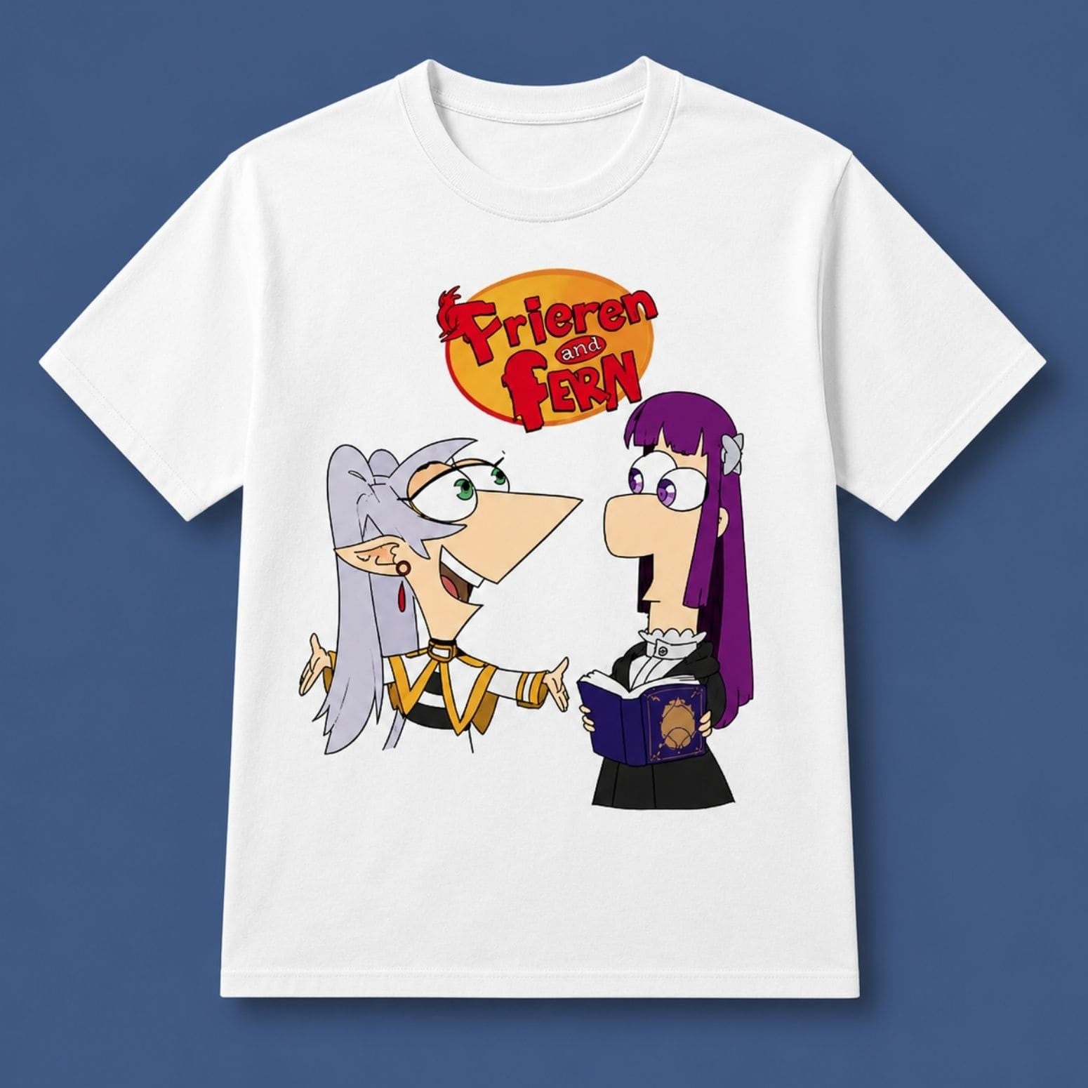 Frieren And Fern Shirt Funny Phineas And Ferb Parody T-Shirt Gift For Him Her - Merchluma