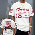 Indian Motorcycle 125th Anniversary T-Shirt First Then First Now Never Finished Tee Him Gifts - Merchluma