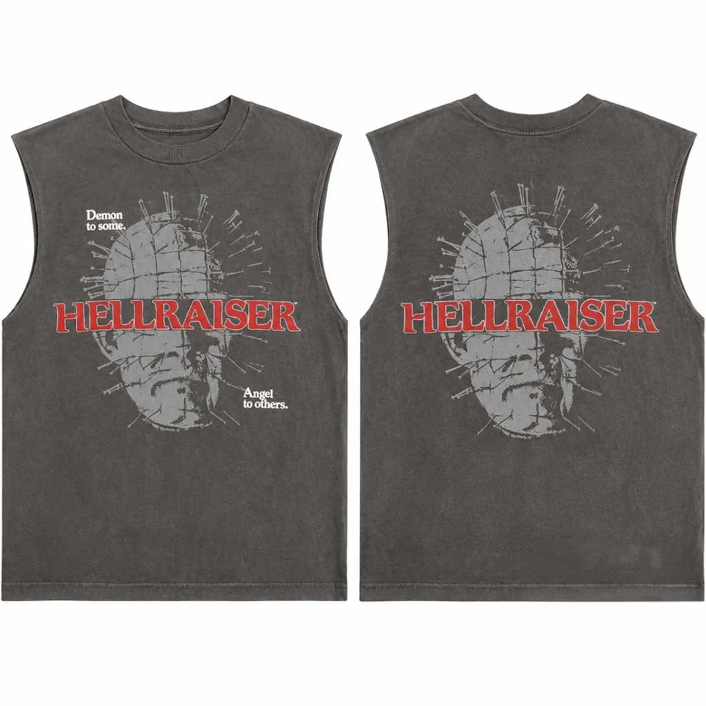 Hellraiser Pinhead Demon To Some Angel To Others Tank Top Halloween Horror Nights 2026 Apparel - Merchluma