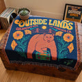 Outside Lands Merch 2026 August Golden Gate Park California Bear Boombox Woven Blanket - Merchluma
