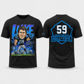 Carolina Panthers Luke Kuechly 59 Hall Of Fame Class T-Shirt Panthers Merch Football Fan Gifts - Merchluma