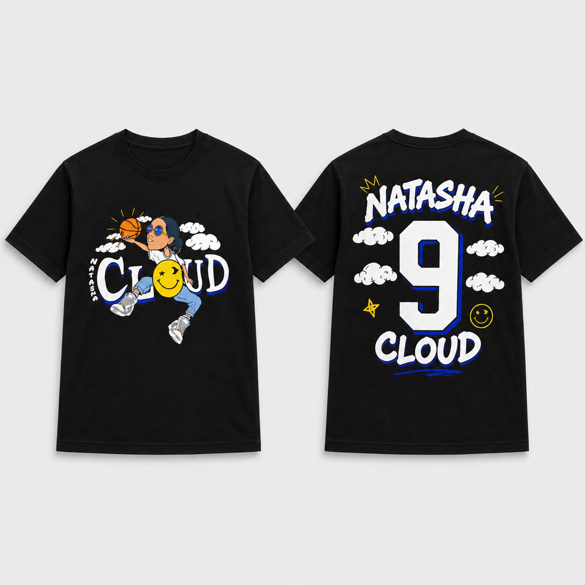Chicago Sky #9 Natasha Cloud T-Shirt Chicago Sky Merch Basketball Enthusiast Gifts - Merchluma