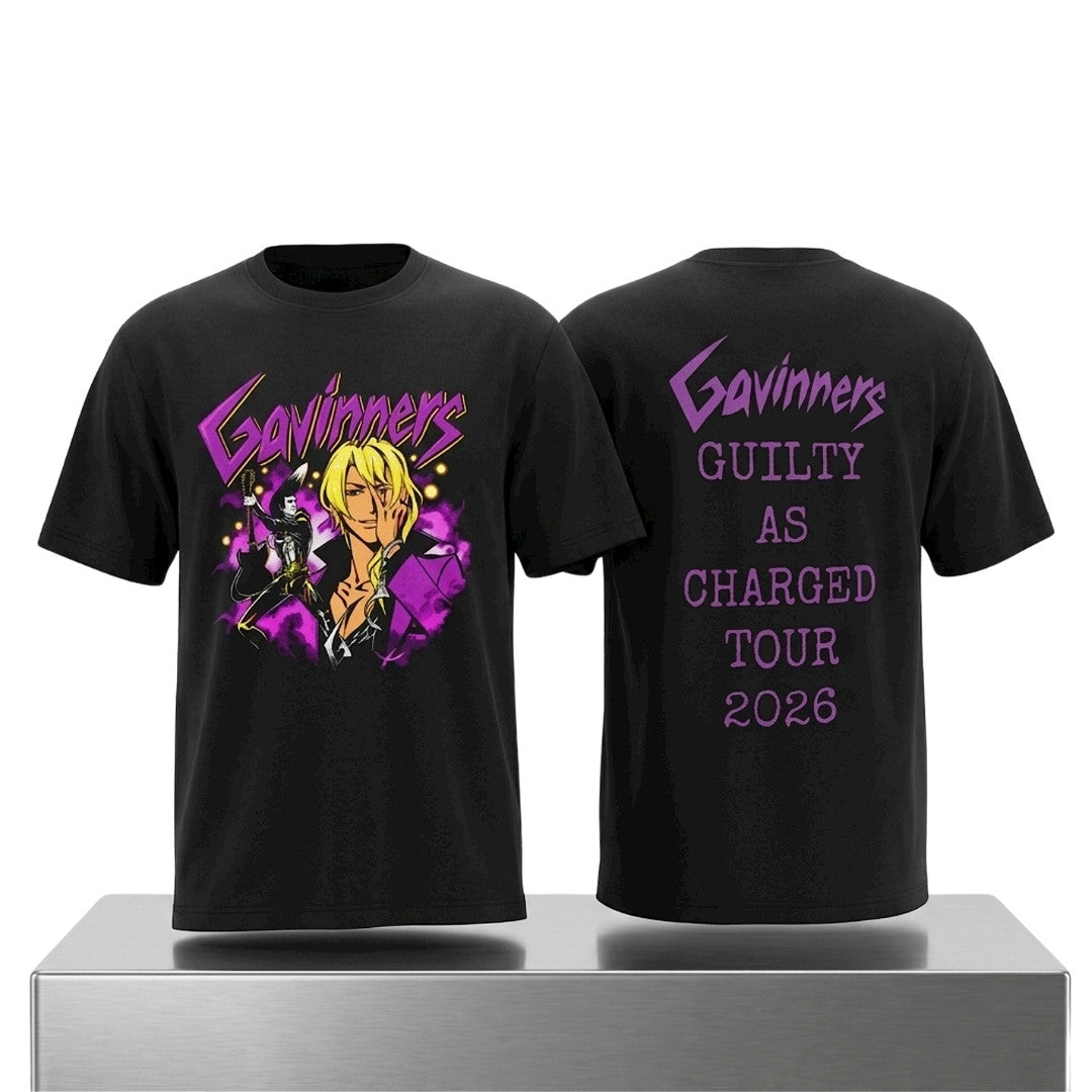 Gavinners Guilty As Charged Tour 2026 Shirt Gavinners Merch Gift For Brothers - Merchluma