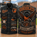 Baltimore Orioles Merch Birdland Orioles Magic Denim Vest Present For Baseball Fans - Merchluma