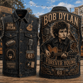 Bob Dylan Forever Young Denim Vest Greenwich Village Bob Dylan Merch Gift For Music Lovers - Merchluma