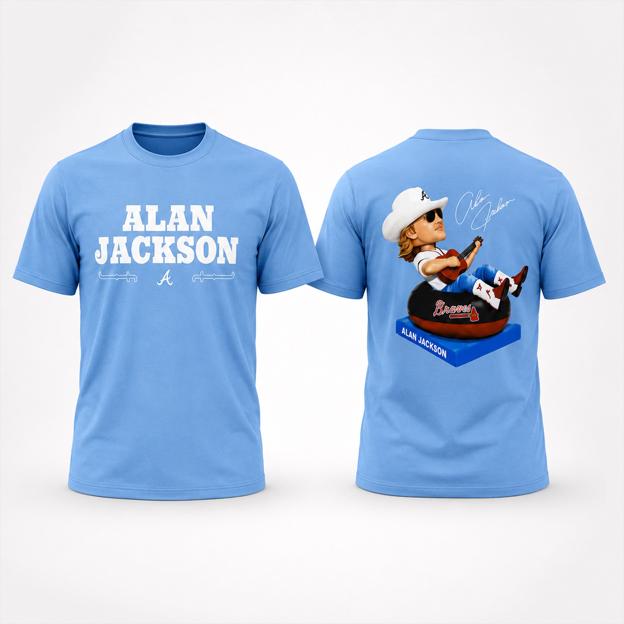 Alan Jackson X Atlanta Braves Shirt Alan Jackson Tour Merch Gift For Music Lovers - Merchluma