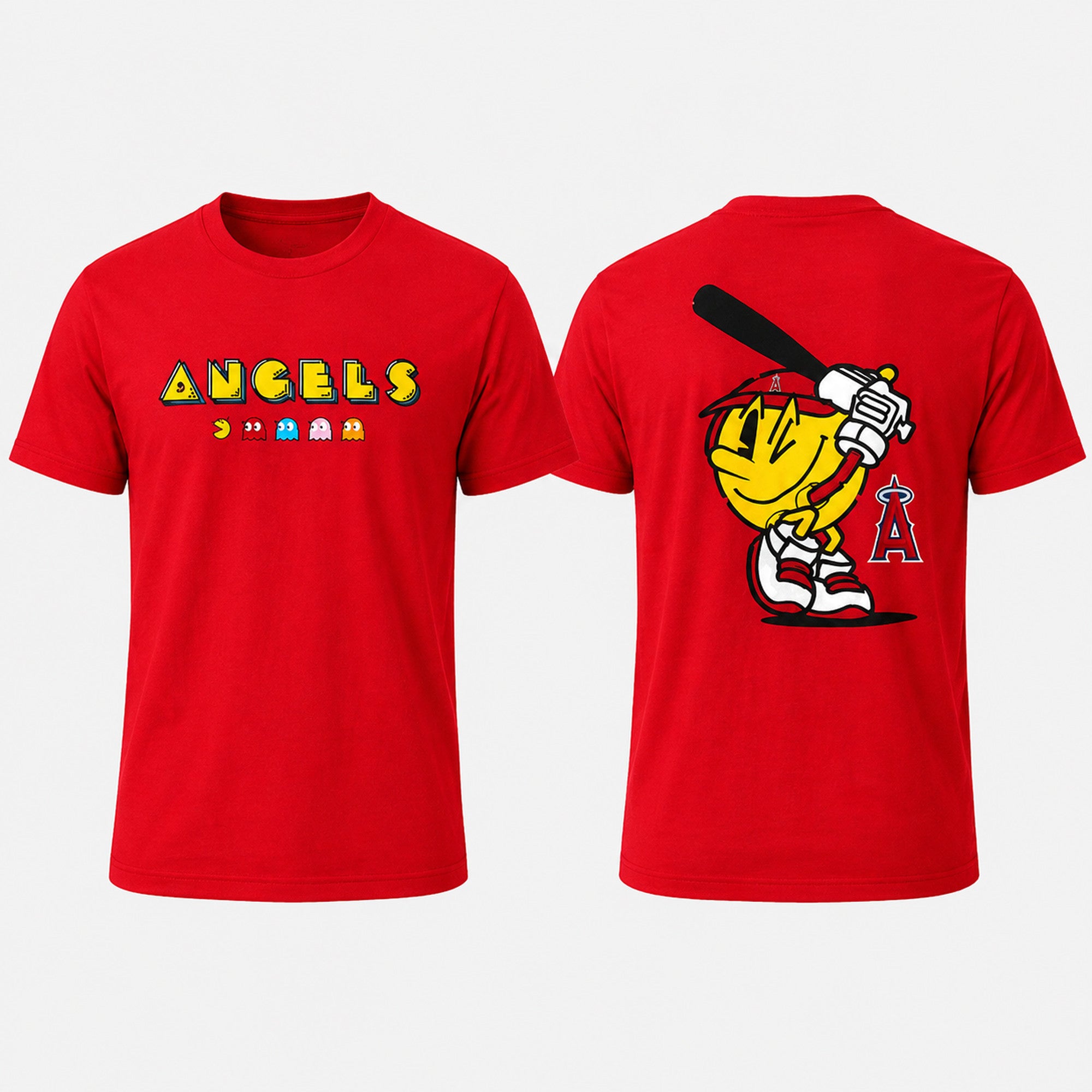 Angels X Pac-man Shirt 2026 LA Angels Merch Unique Gifts For Baseball Fans - Merchluma