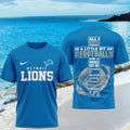 Detroit Lions Cross Football Faith Shirt Detroit Lions Merch Christian Gift For Game Day - Merchluma
