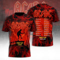 AC DC Tour 2026 Merch AC DC Power Up Tour North America T-Shirt Best Gift For Band Fans - Merchluma