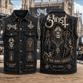 Ghost Band Merch 2026 If You Have Ghosts Denim Vest Unique Gifts For Music Lovers - Merchluma