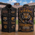 LSU Tigers Merch Geaux Tigers Denim Jacket Game Day Gift For Football Lovers - Merchluma