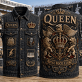 Queen Royal Rocky Legacy Denim Vest Queen Band Merch Gift Ideas For Music Lovers - Merchluma