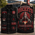 Houston Rockets Clutch City Run As One Denim Jacket Houston Rockets Merch Basketball Fan Gear - Merchluma