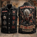 Iron Maiden Up The Irons Scream For Me Denim Vest Iron Maiden Merch Gifts For Dudes - Merchluma