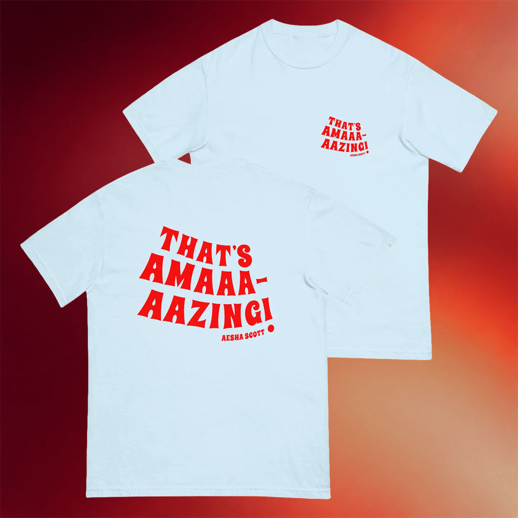 Aesha's Merch 2026 That's Amaaaazing Bold Edition T-Shirt Aesha Scott Merch Birthday Gifts - Merchluma