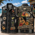 Jimmy Buffett Parrothead Paradise Denim Vest Island Soul Jimmy Buffett Merch Fan Gifts - Merchluma