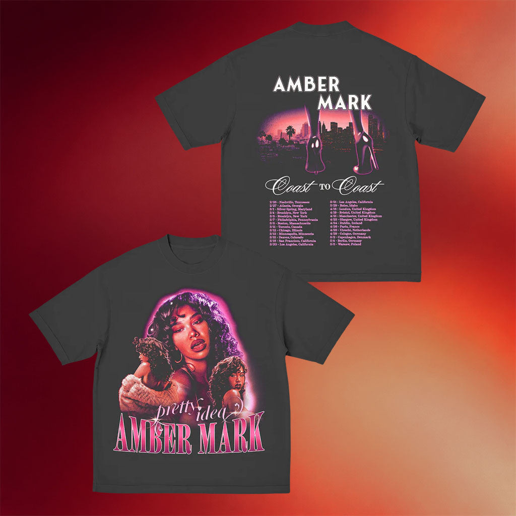 Amber Mark Merch 2026 Bootleg Tour T-Shirt Pretty Ideas Shirt Amber Mark Tour Merch - Merchluma