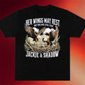 Jackie Big Bear Merch 2026 Jackie And Shadow Her Wings May Rest But Her Love Still Flies Shirt - Merchluma