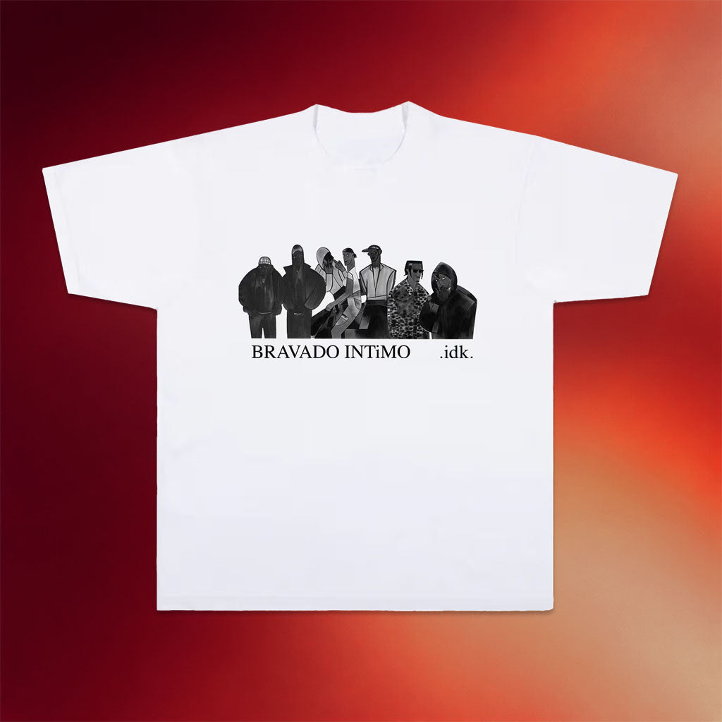 Even The Devil Smiles Merch 2026 Everybody T-Shirt Bravado Intimo IDK Merch Gift For Rap Fans - Merchluma
