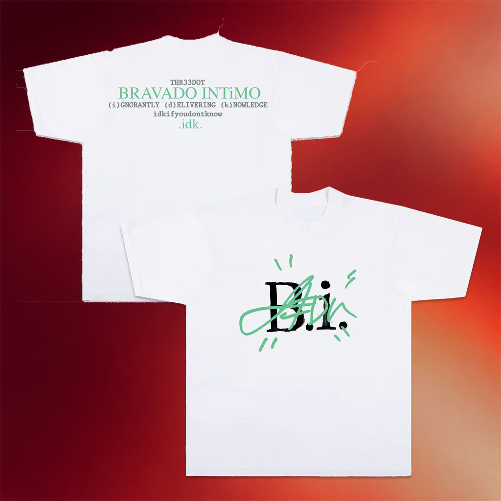 Even The Devil Smiles Merch 2026 Bravado Intimo Signature T-Shirt White ETDS Merch Gift For Fan - Merchluma
