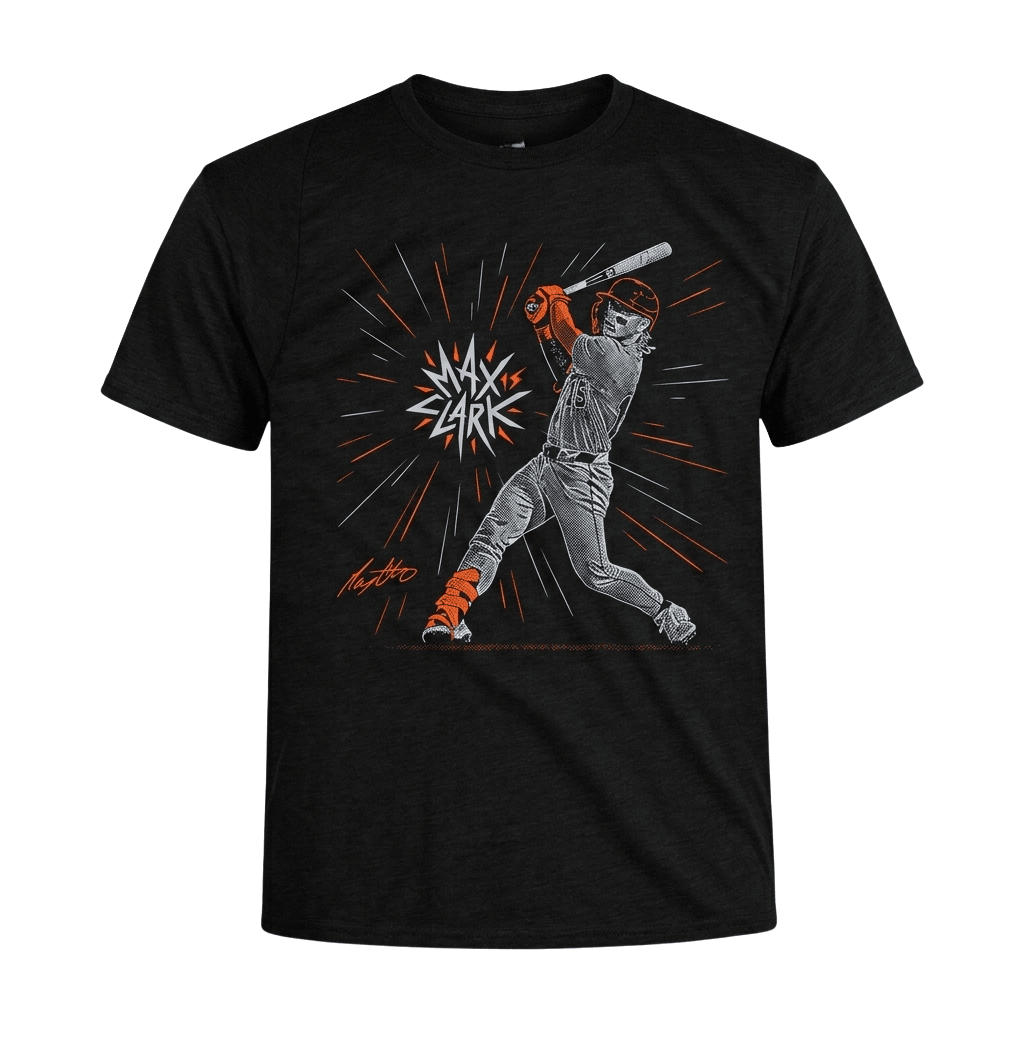 Max Clark Spark Detroit Shirt Max Clark Merch Best Gift For Baseball Fans - Merchluma