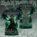 Iron Maiden World Tour 2026 Merch Run For Your Lives T-Shirt Gift Ideas For Music Lovers - Merchluma
