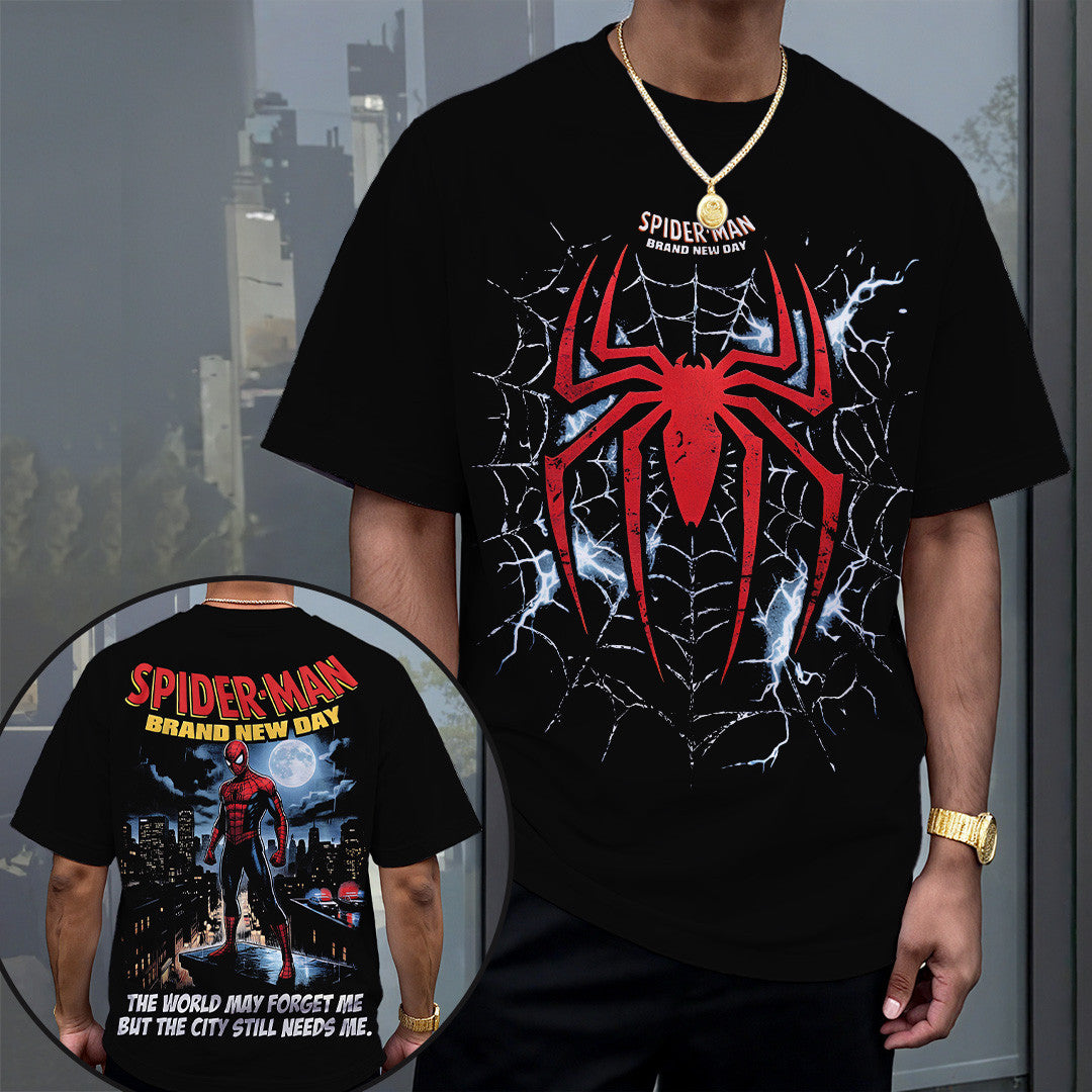 Spider-Man Brand New Day Movie T-Shirt Dynamic Hero Graphic Apparel Spider-Man Fan Gifts - Merchluma