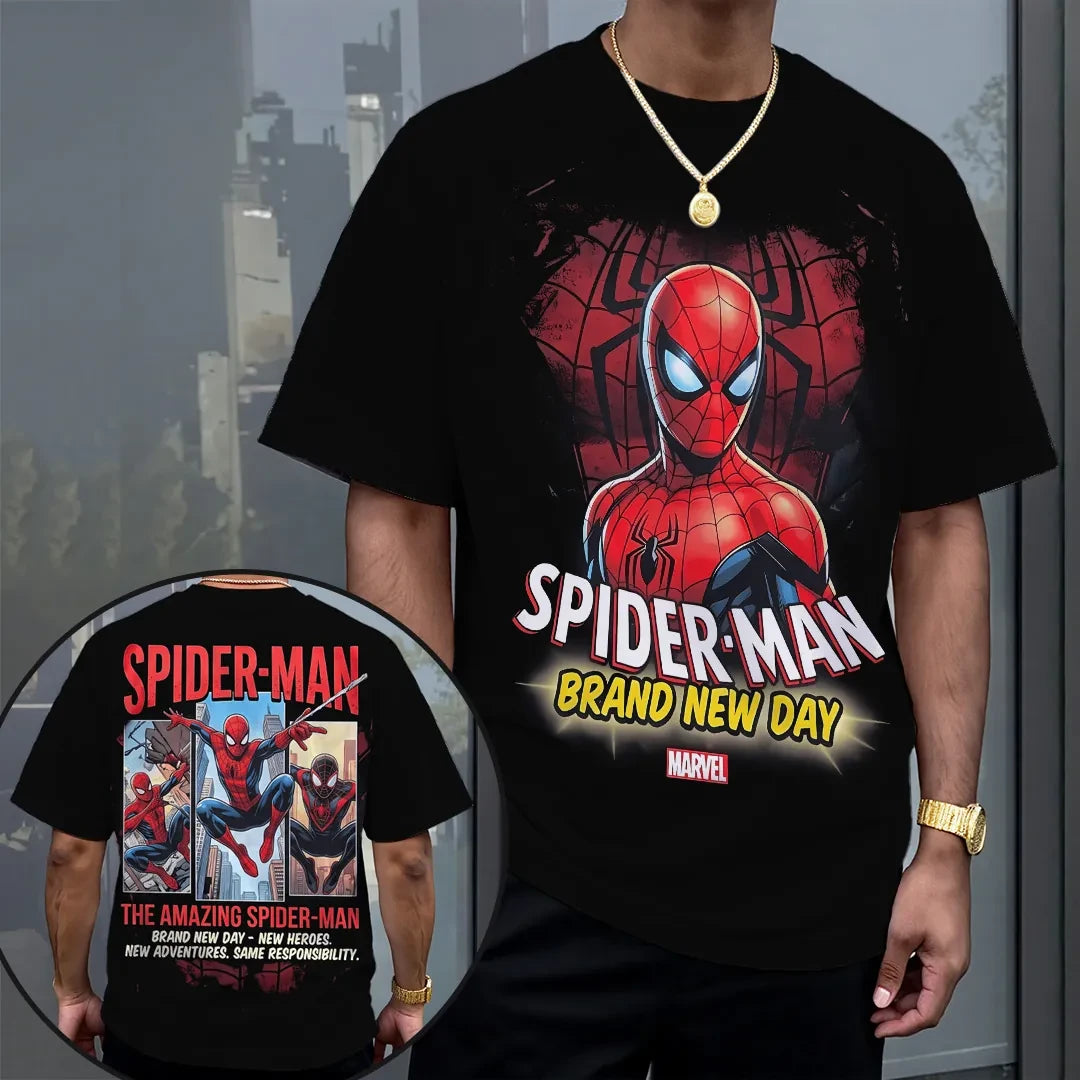 Spider-Man Brand New Day Graphic T-Shirt Marvel Superhero Shirt Spider-Man Merch Son Gifts - Merchluma