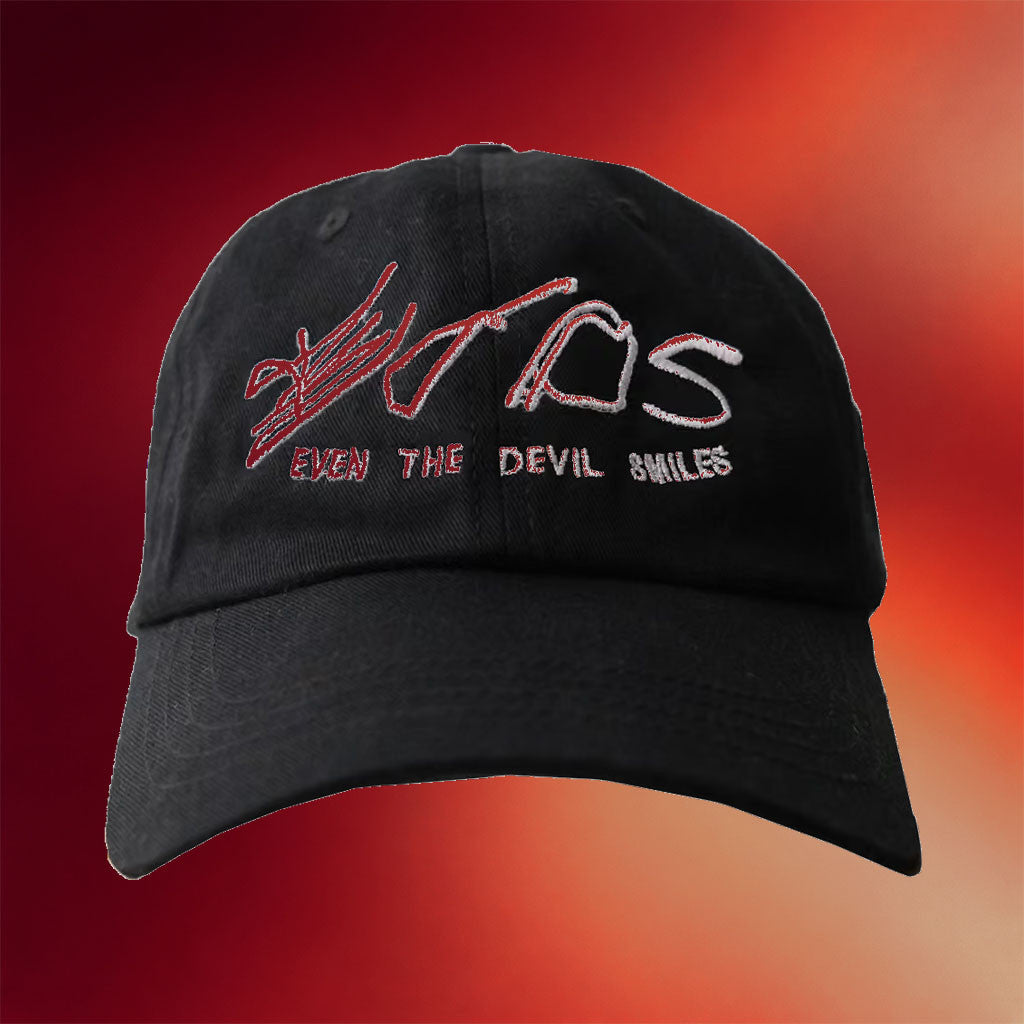 Even The Devil Smiles Merch 2026 IDK X ETDS MOCA Embroidered Hat Best Gift For Hip Hop Fans - Merchluma