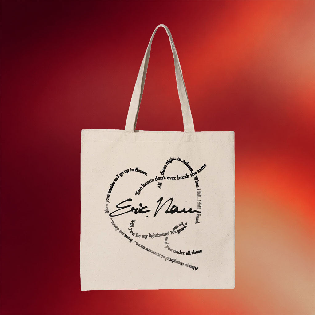 Eric Nam Merch 2026 Confessions Of A Lonely Heart Lyric Tote Bag Gifts For Music Lovers - Merchluma