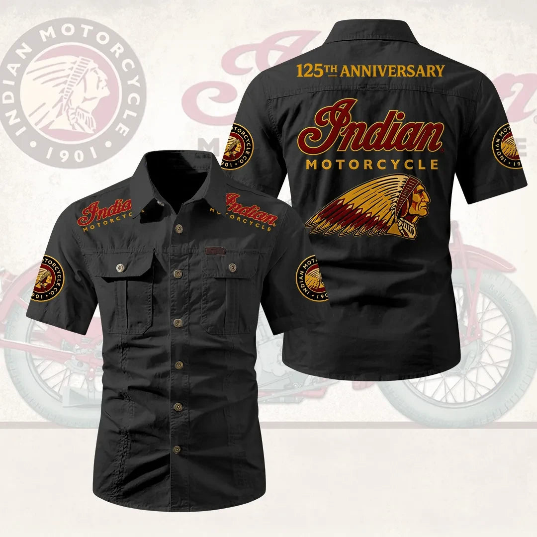 Indian Motorcycle 125th Anniversary Hawaiian Shirt 2026 Gifts For Motorcycle Riders - Merchluma