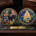 Star Trek 60th Anniversary Commemorative Coin USS Enterprise Evolution Space Saga Merch - Merchluma