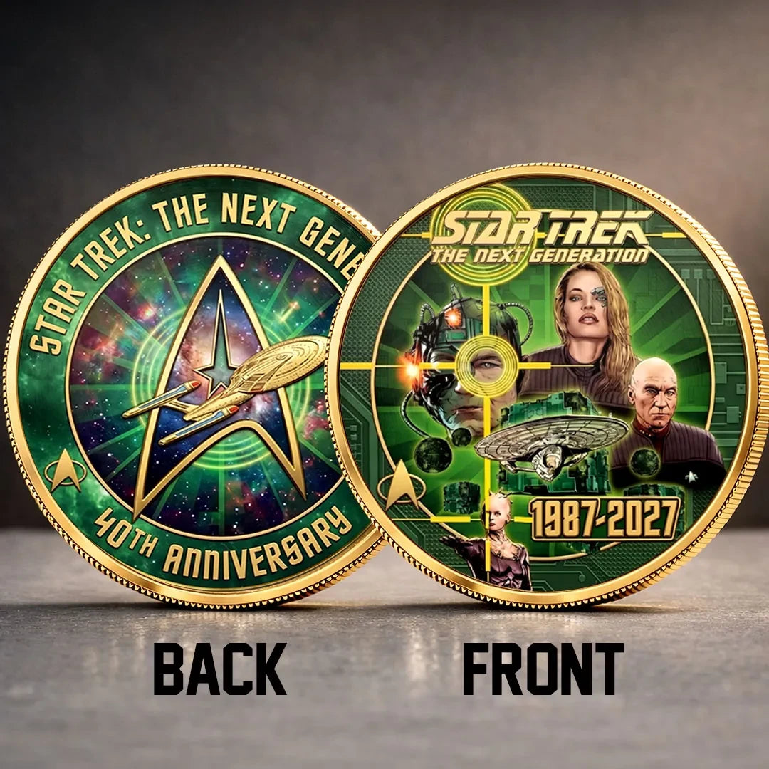 Star Trek The Next Generation Commemorative Coin Star Trek Merch Enterprise Legacy Fan Gift - Merchluma