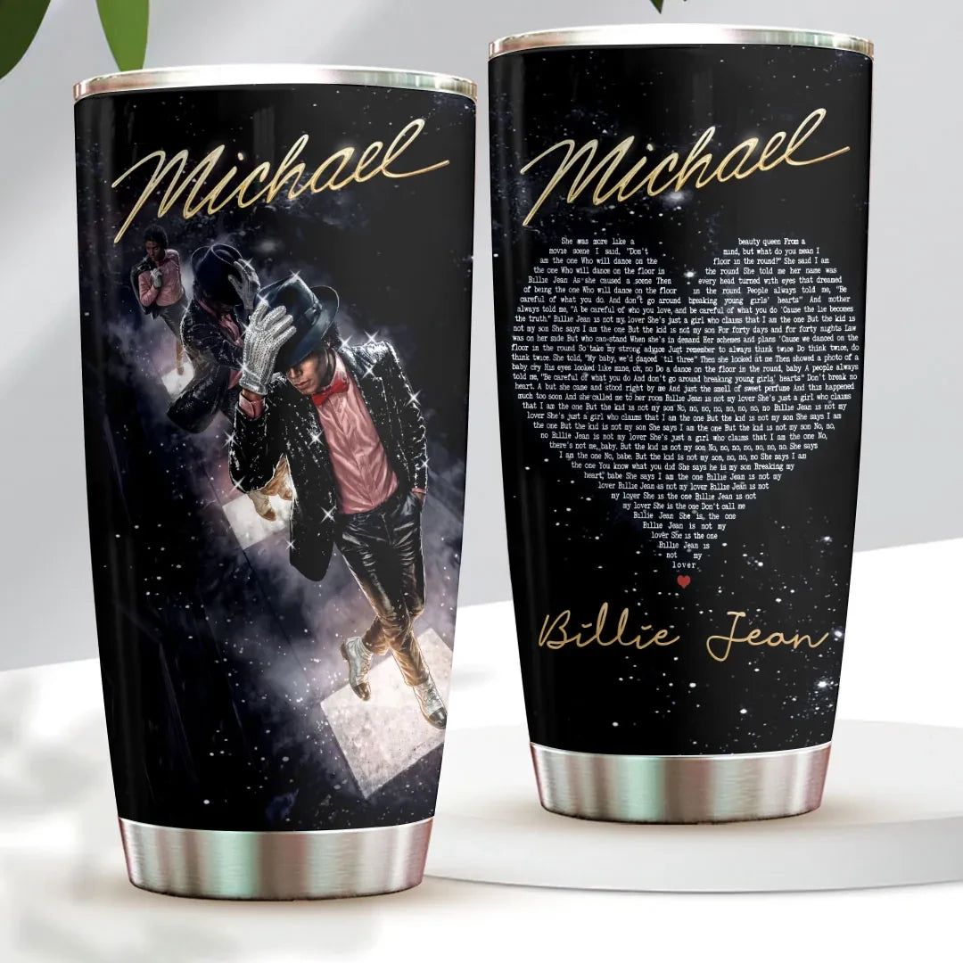 Michael Jackson Billie Jean Tumbler Michael Jackson Merch Best Gift For Music Lovers - Merchluma