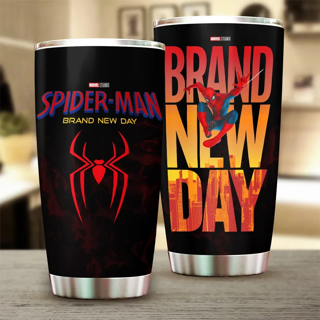 Spider-Man Brand New Day Movie Tumbler Superhero Merchandise Spider-Man Fan Gifts - Merchluma