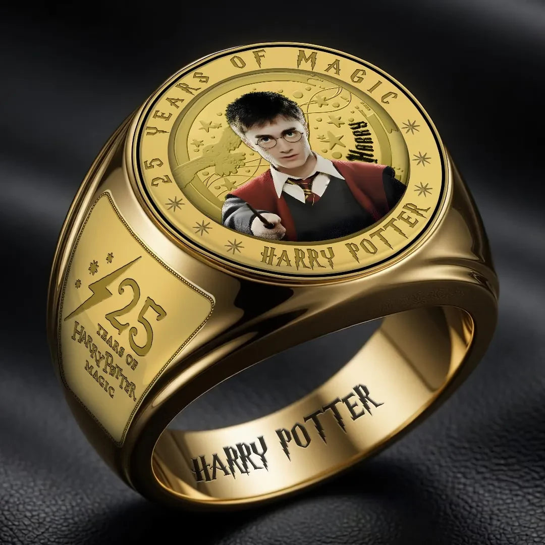 Harry Potter 25th Anniversary Ring Harry Potter Merch Best Gift For Movie Fans - Merchluma