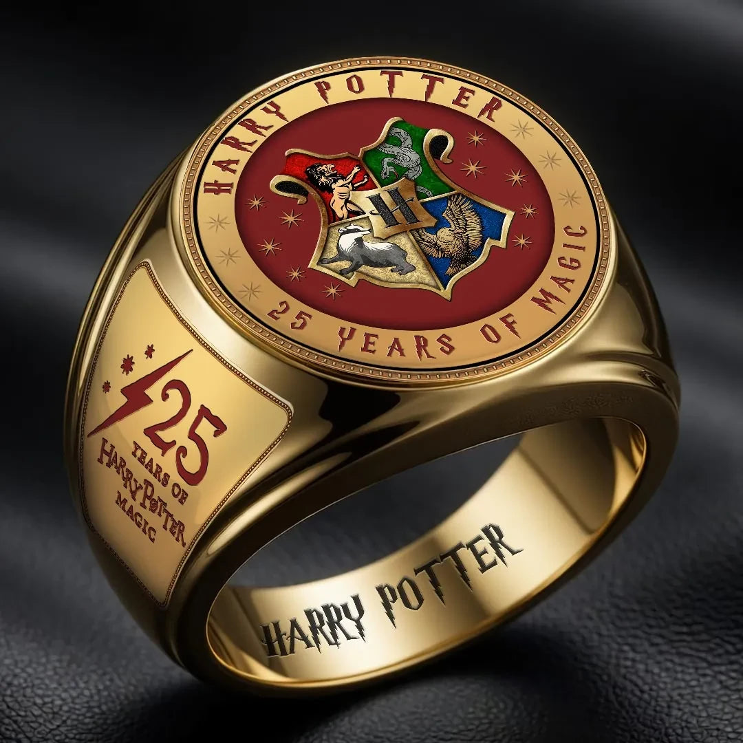 Harry Potter 25th Anniversary Ring Harry Potter Merch Birthday Ideas For Husband - Merchluma