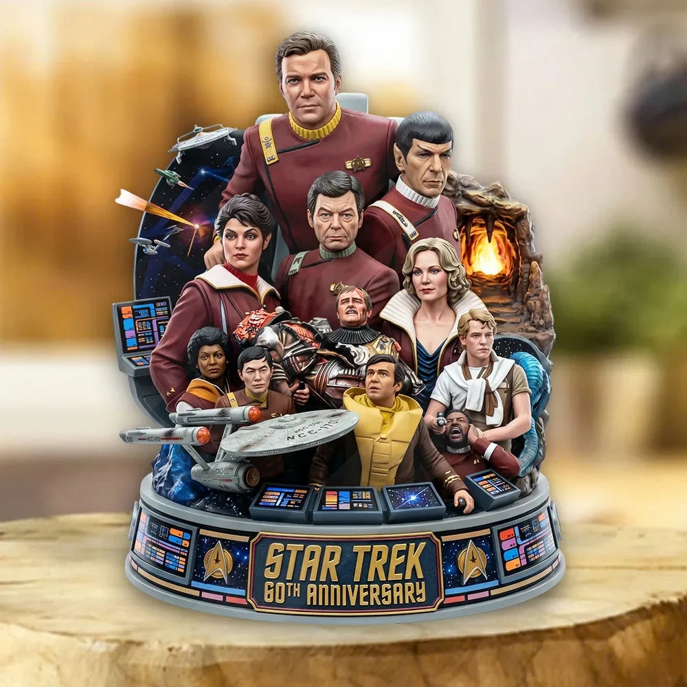 Star Trek 60 Years of Exploration Acrylic Plaque Star Trek Merch Display Decor Fan Gifts - Merchluma