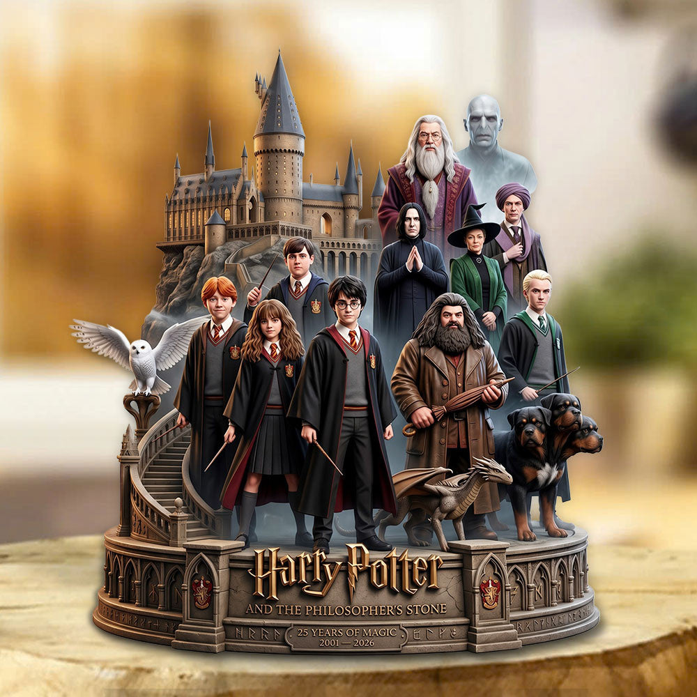 Harry Potter 25th Anniversary 2026 Acrylic Plaque Harry Potter Merch Display Decor Best Gifts - Merchluma