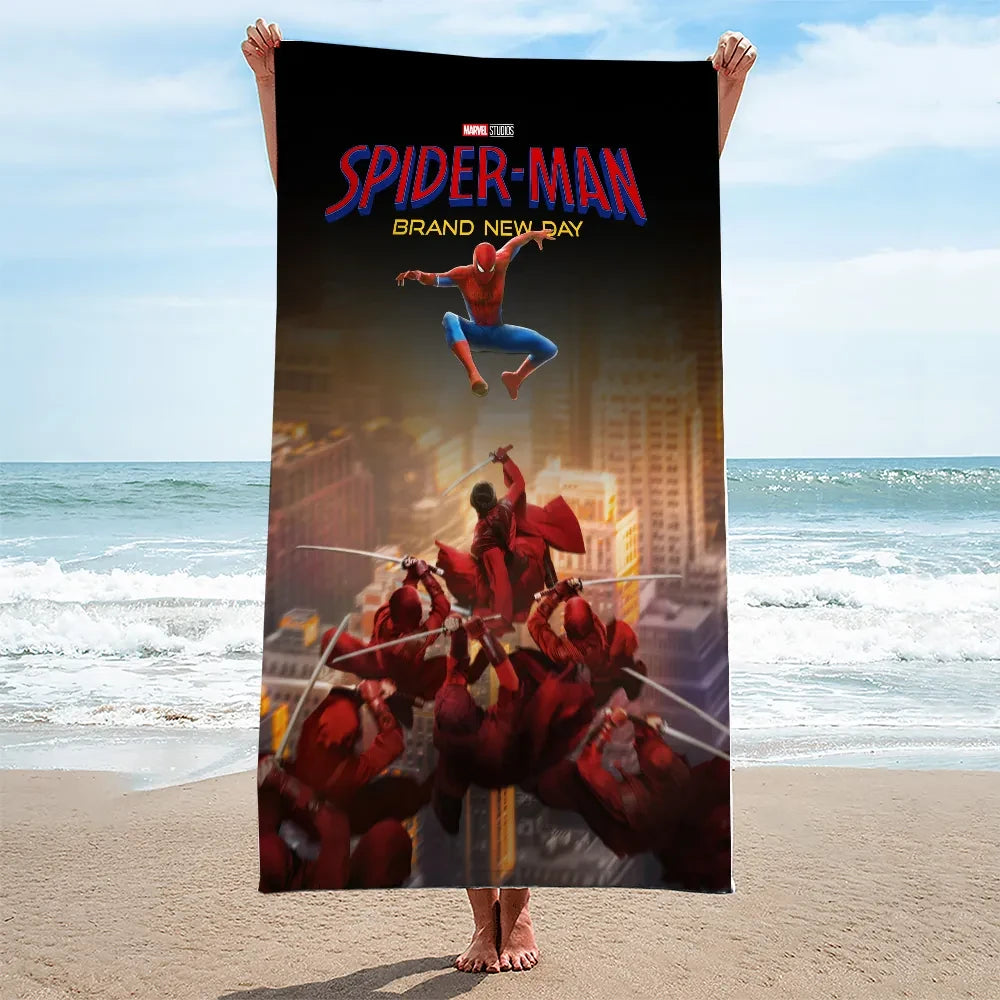 Spider-Man Brand New Day Movie Beach Towel Superhero Merchandise Spider-Man Fan Gifts - Merchluma