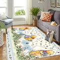 Winnie The Pooh Merch Cute Cartoon Rug Living Room Decorations Winnie The Pooh Fans Gifts - Merchluma