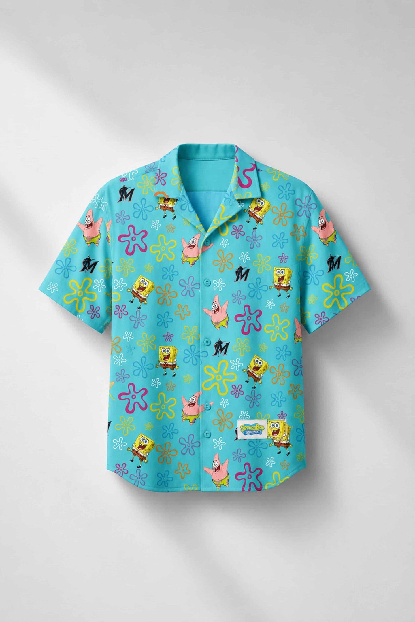 Miami Marlins Spongebob Hawaiian Shirt 2026 Miami Marlins Merch Gift Ideas For Brothers - Merchluma
