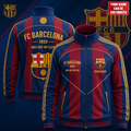 Personalized Barca FC 1899 Sport Stand Collar Jacket FC Barcelona Merch Gift For Football Fan - Merchluma