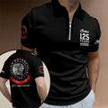 Indian Motorcycle 125th Anniversary Zip Polo Shirt Birthday Presents For Boyfriend - Merchluma