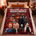 Personalized Horror Movie Characters Welcome To The Nightmare Bedding Set Gifts For Horror Lovers - Merchluma