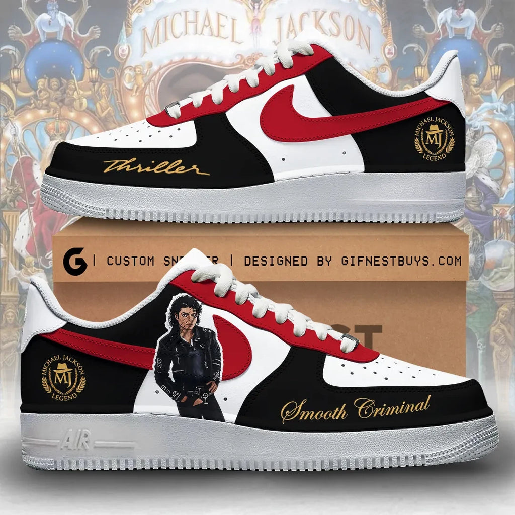 Michael Jackson Legend Shoes Smooth Criminal Sneakers Michael Jackson Merch Gifts For Fans - Merchluma