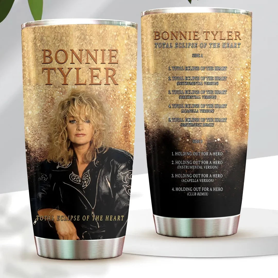 Bonnie Tyler Total Eclipse Of The Heart Tumbler Bonnie Tyler Merch Gift For Music Fans - Merchluma