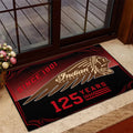 Indian Motorcycle 125th Anniversary Doormat Welcome Home Decor Best Gift For Family - Merchluma